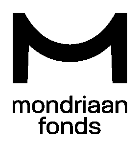 Logo van het mondriaan fonds in het zwart