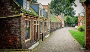 Een straat in het Zuiderzeemuseum